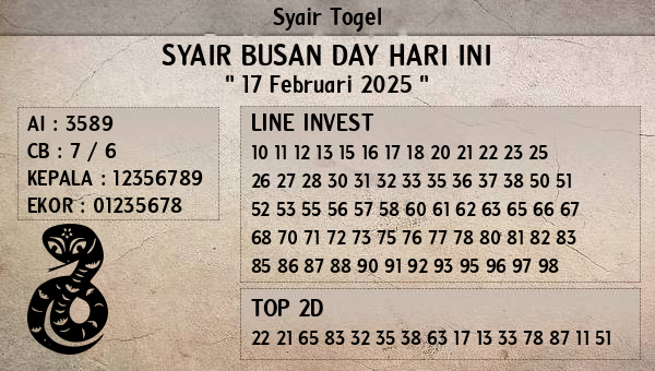 Prediksi Busan Day