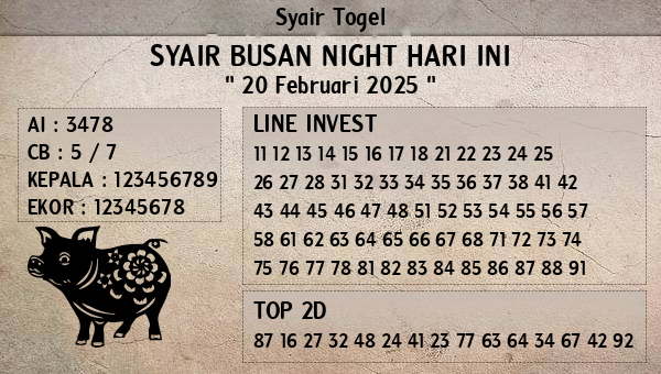 Prediksi Busan Night