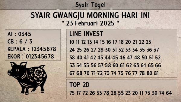 Prediksi Gwangju Morning