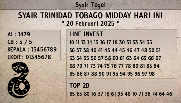 Prediksi Trinidad Tobago Midday