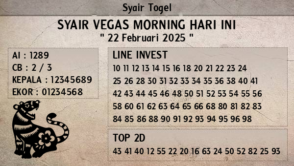 Prediksi Vegas Morning