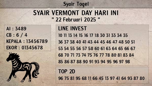 Prediksi Vermont Day