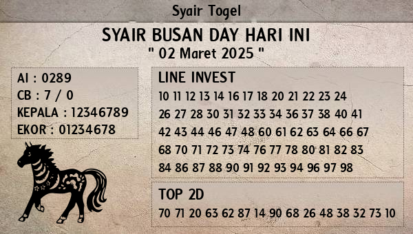 Prediksi Busan Day