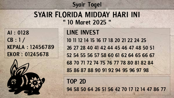 Prediksi Florida Midday