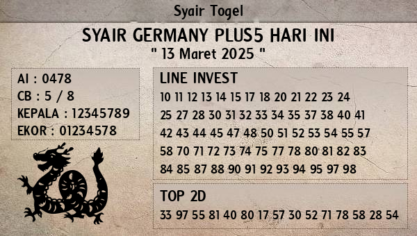 Prediksi Germany Plus5