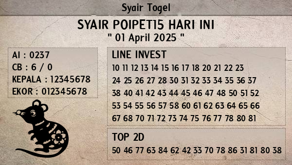 Prediksi Poipet15
