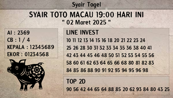 Prediksi Toto Macau 19:00