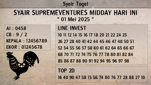 Prediksi Supremeventures Midday