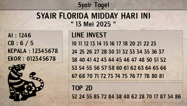Prediksi Florida Midday