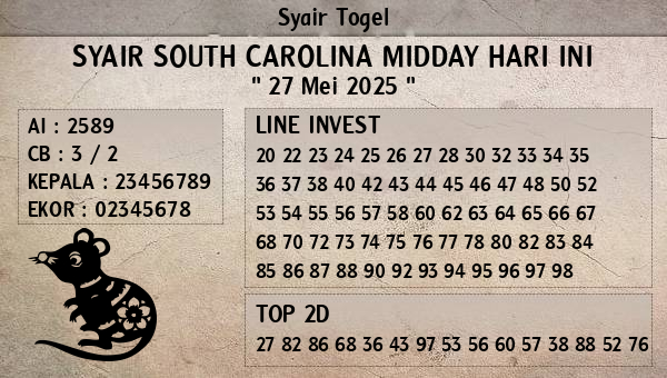 Prediksi South Carolina Midday