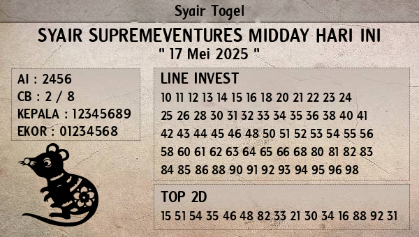 Prediksi Supremeventures Midday