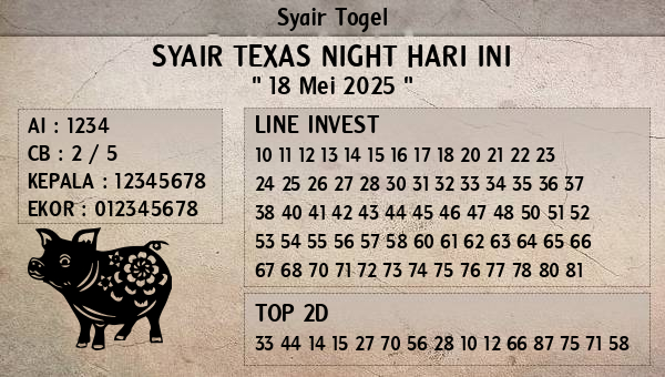 Prediksi Texas Night
