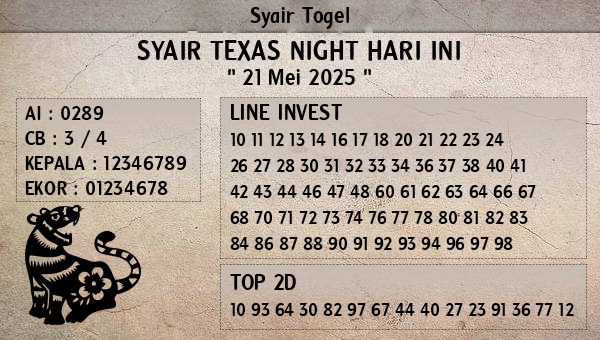 Prediksi Texas Night