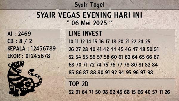 Prediksi Vegas Evening