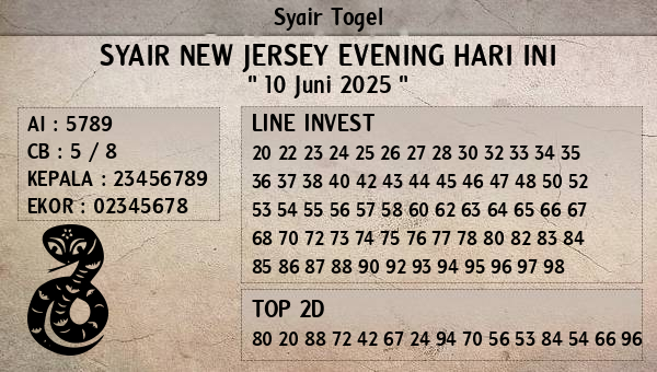 Prediksi New Jersey Evening