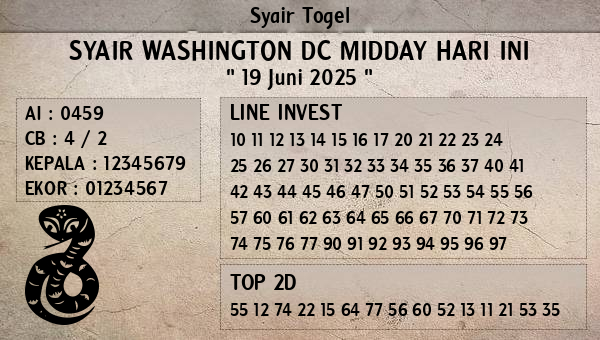 Prediksi Washington Dc Midday