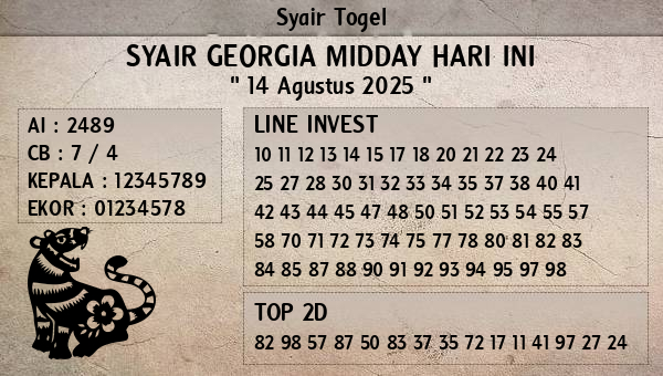 Prediksi Georgia Midday