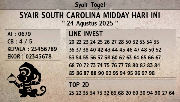 Prediksi South Carolina Midday