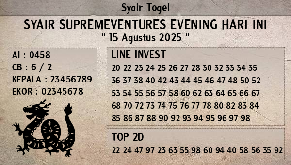 Prediksi Supremeventures Evening