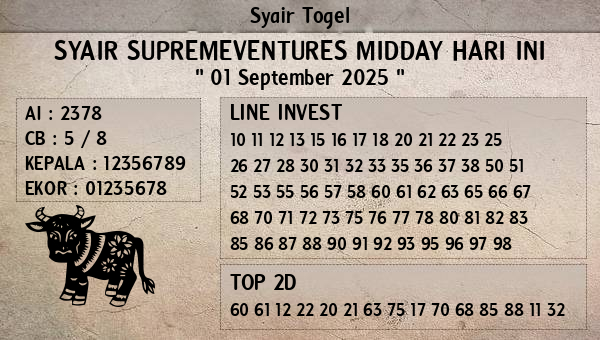 Prediksi Supremeventures Midday