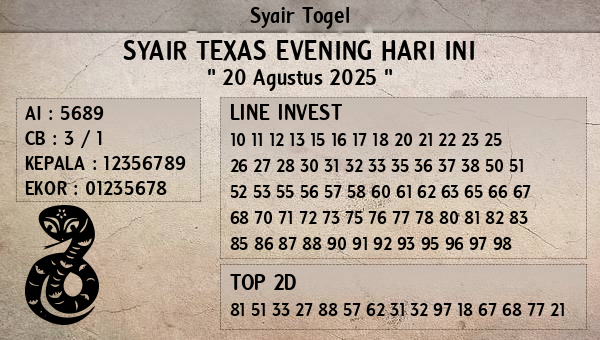 Prediksi Texas Evening