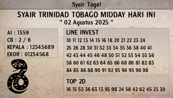 Prediksi Trinidad Tobago Midday