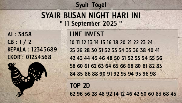 Prediksi Busan Night
