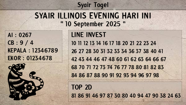 Prediksi Illinois Evening