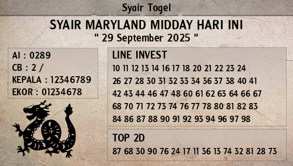 Prediksi Maryland Midday