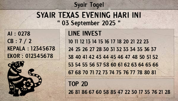 Prediksi Texas Evening
