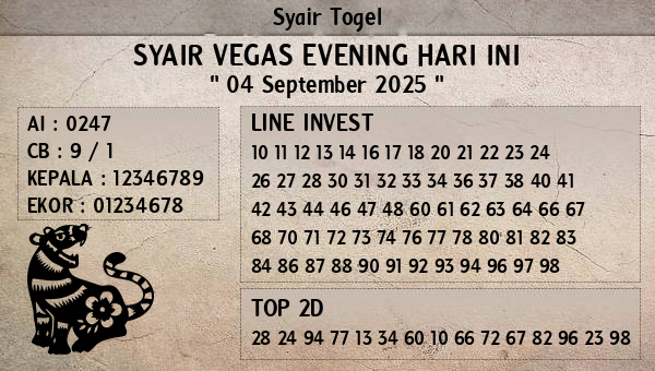 Prediksi Vegas Evening