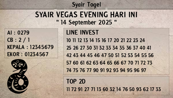 Prediksi Vegas Evening