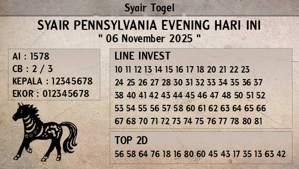 Prediksi Pennsylvania Evening