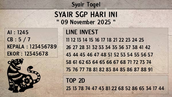 Prediksi SGP