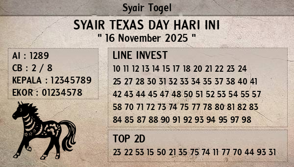Prediksi Texas Day
