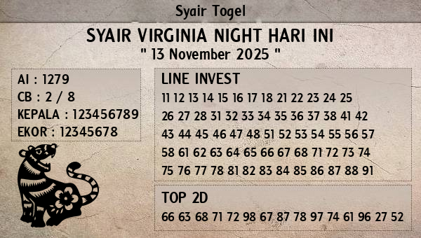 Prediksi Virginia Night