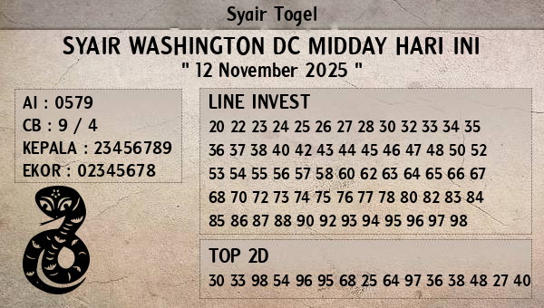 Prediksi Washington Dc Midday