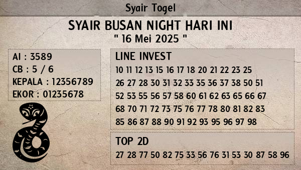Prediksi Busan Night