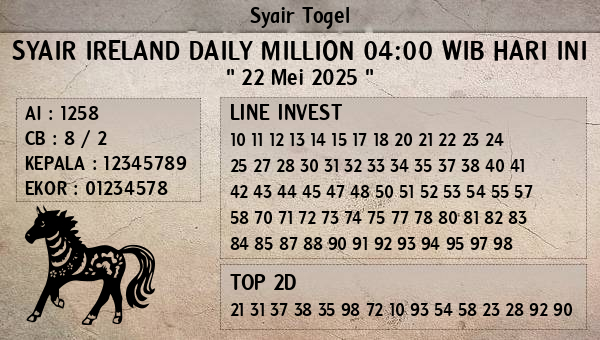 Prediksi Ireland Daily Million 04:00 WIB
