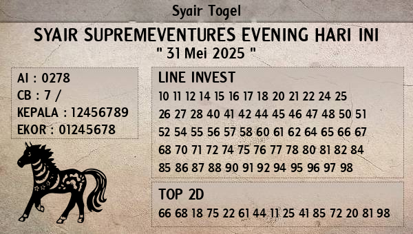 Prediksi Supremeventures Evening