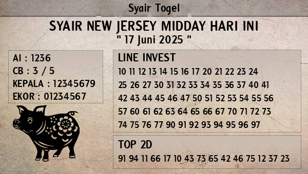 Prediksi New Jersey Midday