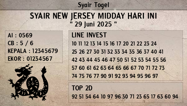 Prediksi New Jersey Midday